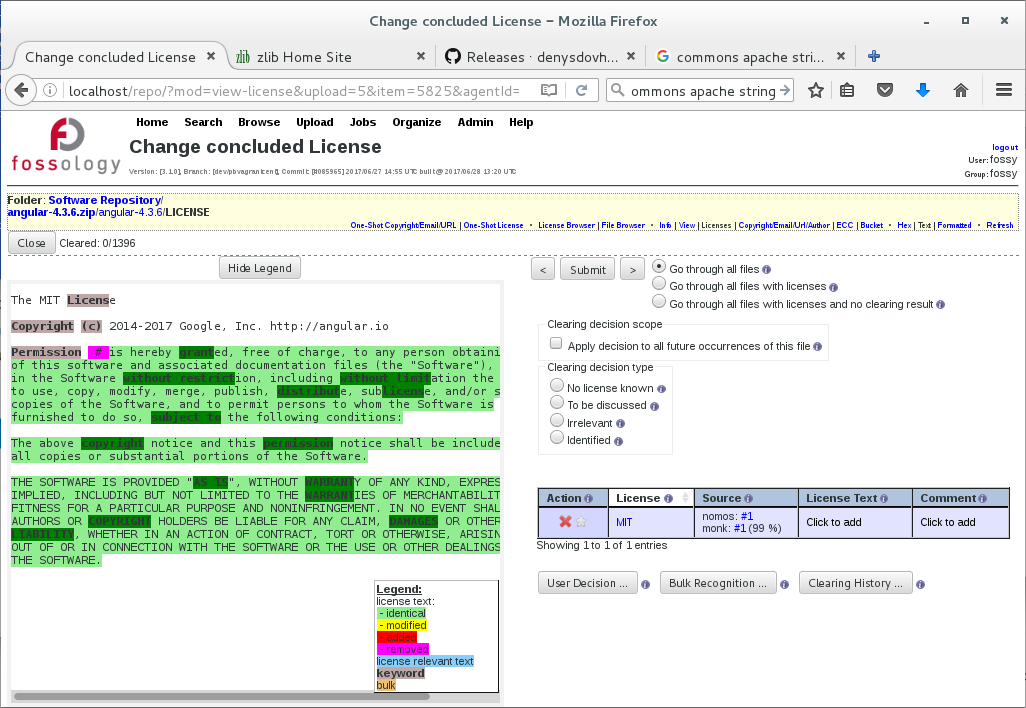 Linux 基金会的 FOSSology 合规工具